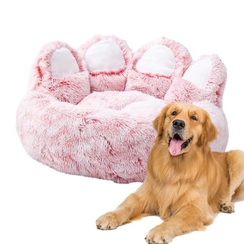Confortevole letto per cani – Letto per cani rilassante per grandi | soffice letto con cuscino interno rimovibile – Letti a forma di zampa per cani, cuccioli, gatti, gattini in camera da letto