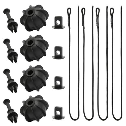 4 Stück Auto Kofferraum Halteband Hutablage, Kofferraumabdeckung Haltebänder mit Clips, Heckablage Strap Ersatz von Autozubehör Innenraum