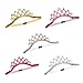 boogift 5 Pcs Crown Headband Baby Diadema para El Pelo de Bebé Diseño de Princesa Tiara Corona, Accesorios para el Pelo, Elastic Tiara Hairband para Fiestas de Cumpleaños Fiestas y Fotografías