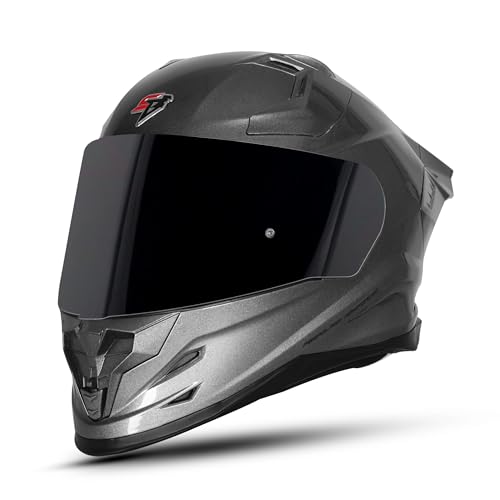 Image of Steelbird SBH 61 SXE Pinlock ISI and Dot Certified Full Face Helmet for Men and with Inner Silver Sunshield