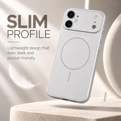 Image of for iPhone 11 Luxury Glass Matte Lens Protect Case Magnetic for Magsafe Compatible Wireless Charging Shockproof PC Cover for iPhone 11 Cover (Silver)