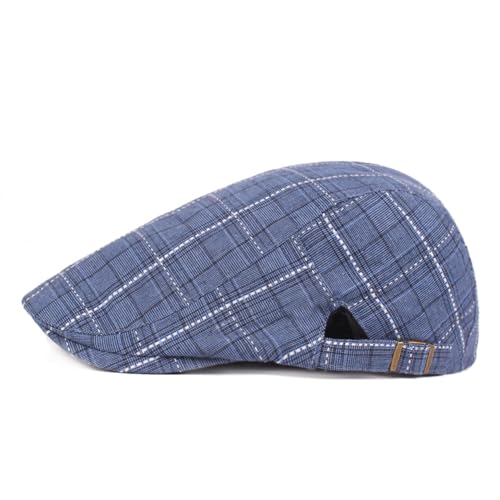 Image of Quanhaigou Men's Cotton Flat Ivy Gatsby Newsboy Driving Hat Adjustable Irish Cabbie Ivy Driving Hunting Cap