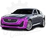 Factory Crafts Paint Protection Film Clear Bra PPF Pre-Cut Decal kit Compatible with Cadillac CT5 Premium Luxury 2020 (Front Bumper with Headlights)