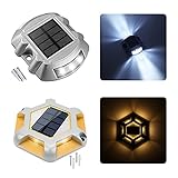 24 Pack,VOLISUN Solar Driveway Dock Deck Lights