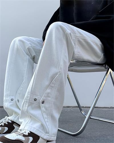 Men's Retro 60s 70s Disco Flared Trousers Comfort Fit Bell Bottom Denim Jeans2