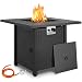 TLGREEN 30" Gas Feuerstelle Outdoor, Feuertisch mit wasserfester Schutzhülle &Lavasteinen, 76*76*64 cm, 14.5 kW, Gasfeuerstelle Garten, Balkon, Gas feuerschale, Gas Gartentisch, Gaskamin, 4PCS Füße