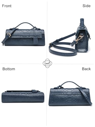 women's top-handle handbags,Ostrich & serpent Pattern – clutch Purse,designer crossbody bags for women with Detachable Strap3