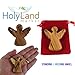 Holy Land Market Hand-Carved Olive Wood Guardian Angel from Bethlehem, 2.5 Inch Religious Figurine with Red Velvet Pouch and Certificate of Authenticity