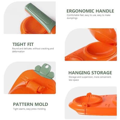 Image of 2 in 1 Dumpling Maker Ghughra Momos Maker Machine, Skin Press Mould for Gujiya Ghughra Mould Machine,Kitchen Dumpling Making Tool with Dumpling Puri Maker