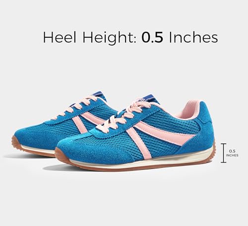 LUCKY STEP Women's Retro Fashion Sneakers Non Slip Comfortable Casual Running Shoes Breathable Classic Walking Trainers4