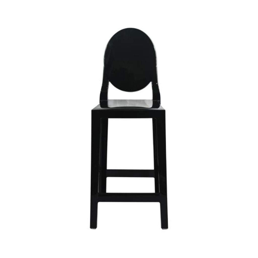 Home Cafe Simple Chair Leisure High Backrest Multifunctional Chair (Color : Black)