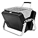 MostroMania Il Barbecue Portatile più Piccolo al Mondo, Griglia a Carbonella in Acciaio Inossidabile, 18 × 15,5 x 6 cm