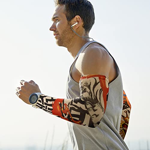 Tattoo Sleeves for Men,YARIEW 6Pcs Arm Sleeves Fake Tattoos Sleeves