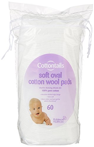 Cottontails Oval Cotton Wool Pads 60'S
