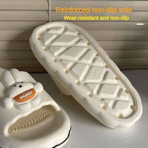 Cute Rabbit Slippers for Women Summer Feeling Soft Platform Non-Slip Sandals Antislip Indoor Outdoor Slippers kawaii Gifts for Women4