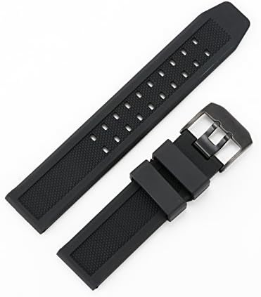 genuine compatible band silicon for a wristwatch Double Prong rubber band attaching width 23mm "Silver" Replacement For Luminox 3050 3950 8800 Series