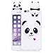 iPhone 6S Case,iPhone 6 Case,DAMONDY 3D Cute Cartoon Animals Pattern Soft Silicone Gel Slim Design Rubber Thin Protective Cover Phone Case for Apple iPhone 6 / 6S 4.7 inch-White Panda