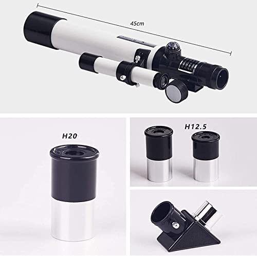 Telescopio refractor astronómico 400mm con trípode y soporte para celular miniatura 6