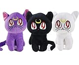 Mairhie Usagi Tsukino Plush Doll Sailor Moon Luna Plush Cat Stuffed Animal Plushie Cute Toys (Luna...