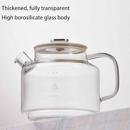 Tetera eléctrica de vidrio 1.2L con control térmico miniatura 4
