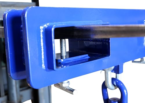 Foto von Lasthaken drehbar für Gabelstapler Verladehaken Tragkraft 2500 kg / 1t | Maße (LxBxH): 445x120x130 Krankhaken HOOK