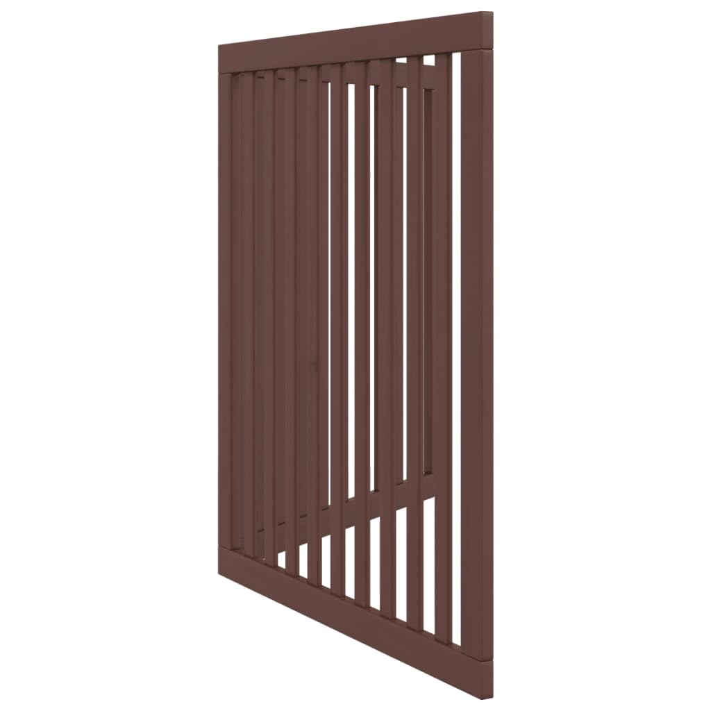 Puerta plegable para perros de 160 cm, de madera de álamo, para interior y exterior, protección segura para cachorros, valla resistente a la intemperie, para casa, jardín, terraza, viajes