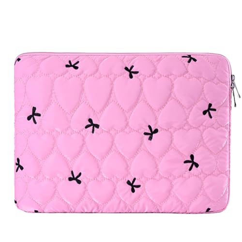 Funda acolchada con moño para laptop de 15 pulgadas miniatura 1