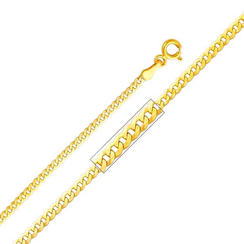 14k Two Tone Gold Jesus Cross Religious Charm Pendant with 2mm Concave Curb Cuban Chain Necklace3