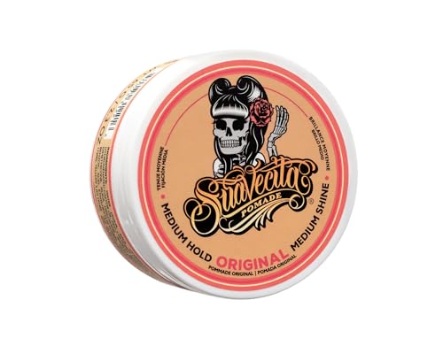 Suavecita Pomade for Women 2.3 oz Can Medium Hold Shine Water Based oz Pack Wax Like Flake All Day Hair Free Gel Hairstyles Easy to Wash Out