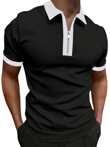 Image of GRECIILOOKS Men's Polycotton Regular Fit T-Shirt | Polo T Shirt for Men | Casual T Shirts