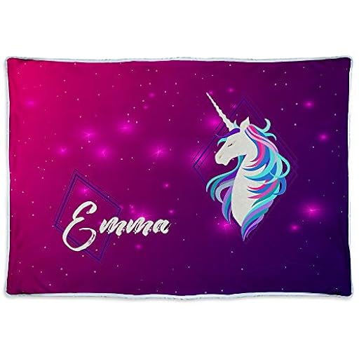 Manta Unicornio Personalizada con Nombre/Texto. Varios Tamaños. Regalos Frikis Personalizados. Manta Polar Personalizada. 600gr/m². Tejido Certificado Oeko-Tex. 125x140cm. Manta Cálida Unicorn | Ya disponible en tu tienda friki favorita! En mundofriki.es!