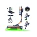 FAMIVAC Akku Staubsauger Kabellos 70kPa/80Min mit Ladestation & Knickrohr