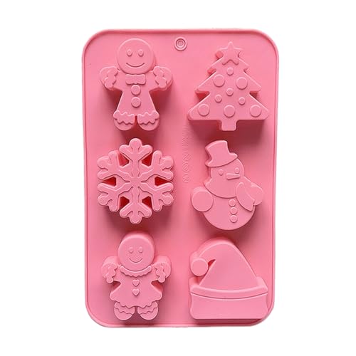 La Mejor Lista de Moldes de focos navideños disponible en línea. 50 Moldes De Silicona De Navidad Para Hornear, 6 Cavidades Resistente Al Calor Materiales Para Hacer Fondant, Moldes Para Velas Navideñas Con Árbol, Muñeco De Nieve, Sombrero,...