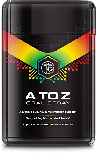 Premium A to Z Multivitamin Spray (20ml / 40 Day Supply) 100% Daily NRV All Essential Vitamins A,C, D, E, K Plus B Complex (Suitable for Vegetarians & Vegans)