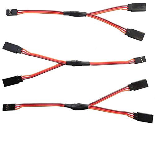 3 Pack - 6" / 150Mm Jr/Spektrum/Hitec Style Servo Y Harness - Apex Rc Products #1031 #TOP1