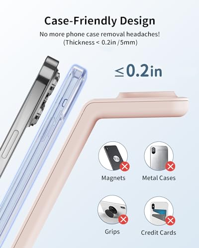 Image of Charging Station for Apple Wireless Charger: 3 in 1 Phone Charger Stand for iPhone 17 16 15 14 13 12 11 SE X Pro Max Plus - Apple Watch Ultra 11 10 9 8 SE 7 6 5 4 3 - Air-Pods 2 3 Pro