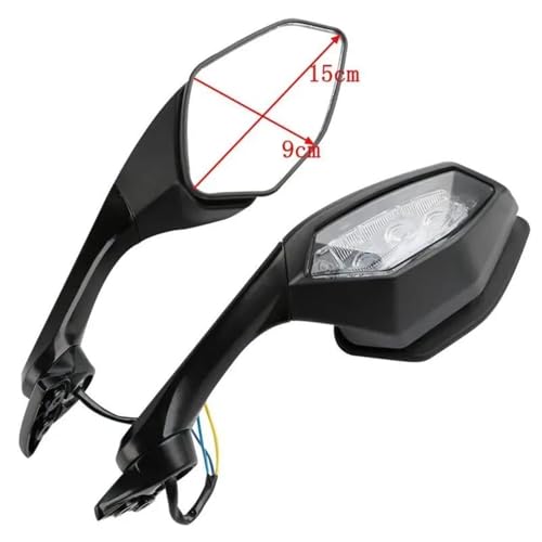 Rétroviseurs pliables moto YZF R6 design aérodynamique premium - 3