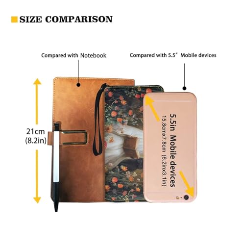 Tuoxiukan Floral Ghost RFID Blocking Wristlet Wallet for Women Slim PU Leather Clutch Purse with Zipper Small Credit Card Holder Travel Wallet for Ladies Halloween Gifts for Mom Sister4