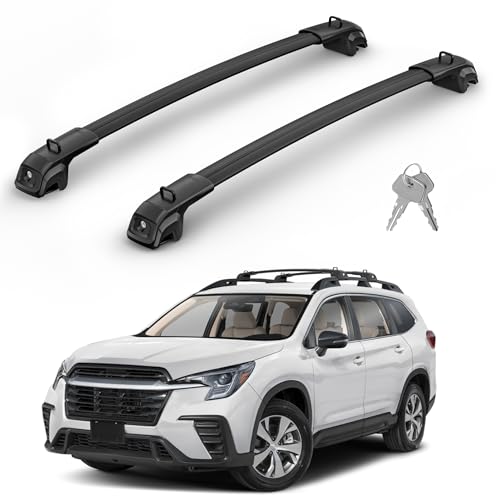 330Lbs Roof Rack Cross Bars Compatible with Subaru Ascent 2019-2026 Heavy Duty Aluminum Roof Rails Top-Mount Crossbars Rooftop Luggage Racks Cargo Carrier