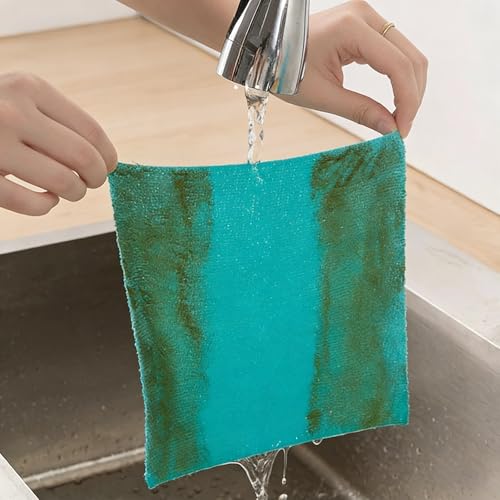 Image of 50 Count Replacement Cloths Snap Grip Mini Mop, High Absorbency Lint-Free, Wet and Dry Cleaning Pads for Cabinets, Walls, Windows & Floors, Washable Reusable Economical Pack, 8 inchx8 inch