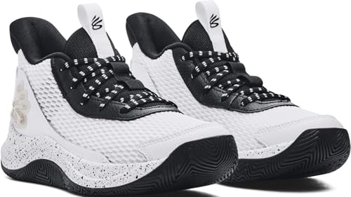 Under Armour - Kids Grade School Curry 3Z7 Basketball Shoes, Color White (100), Size: 5.5 M US Big Kid4