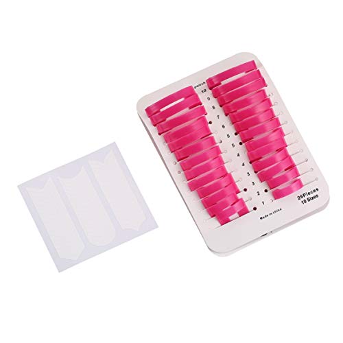 Kongqiabona - Juego de 26 pegatinas para manicura francesa