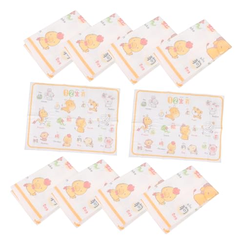 CIYODO Baby Placemats Set of 10 Disposable Oil Resistant Restaurant Table Mats Foldable Travel Size for Boys and Girls