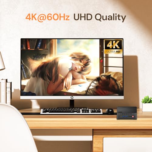 Image of wo-we P6 Lite Mini PC AMD Ryzen 5 3500U (Beats 4300U /N150 /N95), 8GB DDR4 RAM 256GB M.2 NVME SSD, mini Gaming pc with USB-C, Triple 4k Display Micro PC, Support 2.5''SSD, WIFI5, Home, Business
