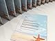 Sommer Urlaub Strand Motivpapier Set mit Umschlag Seestern 20 Blatt A4 und 20 passende Kuverts