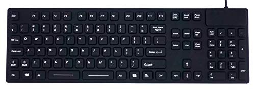 DSI IKB105 Industrial Full-Size IP68 Waterproof Keyboard...