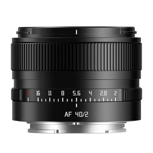 TTARTISAN AF 40 mm F2 Kameraobjektiv, Vollbild, Autofokus, leichtes Walk-around-Objektiv (für Sony...