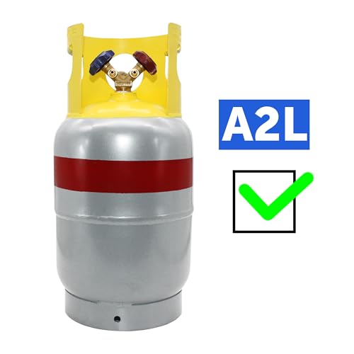 Flame King 30LB A2L Refrigerant Recovery Cylinder Tank, 400 PSI, Dual Y-Valve Liquid/Vapor, Heavy-Duty Steel, HVAC Recovery & Storage - Image 3