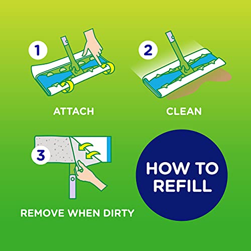 Swiffer Sweeper Heavy Duty Mop Pad Refills, Multi-Surface Dry Cloths For Floor Sweeping And Cleaning, 20 Count Total #TOP4