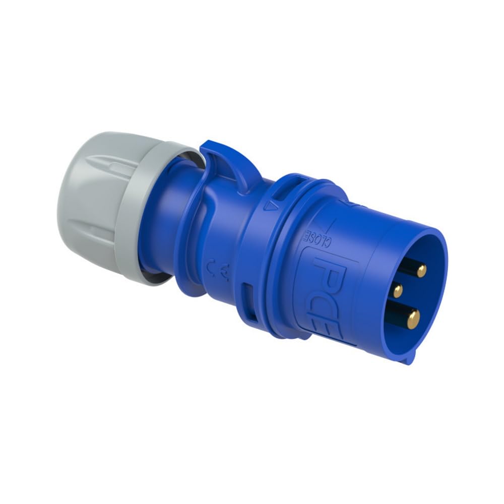 CEE CeeForm Plugs/Sockets IP44 IEC 60309 (230 Volt Blue Plug, 16 Amps) - Image 2